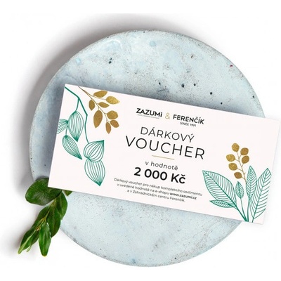 Dárkový voucher ZAZUMi a Ferenčík na 2000 Kč – Zboží Dáma