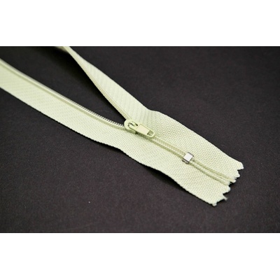 Nedeliteľný jemný plastový špirálový zips (veľkosť číslo 3) rôzne farby - dĺžka 12 cm - 60 cm 20 cm Lipová zeleň