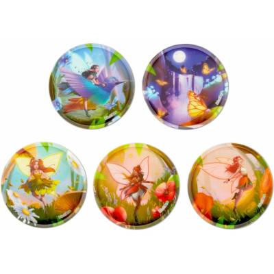 Sada ozdôb na batoh Ergobag Klettie Set - Forest Fairies uni