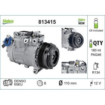 Kompresor, klimatizace VALEO 813415 VA 813415
