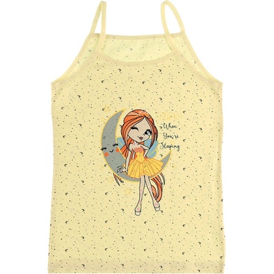 Evona dievčenská košieľka kids ur a svetlo žltá