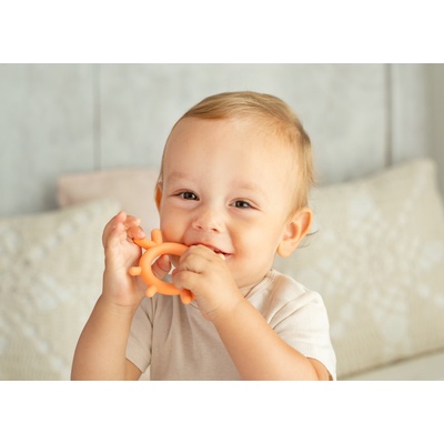 GiliGums Chicken Teether marhulova 1 ks