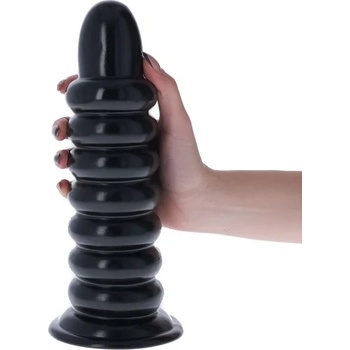 Toyz4Lovers Голямо релефно анално дилдо Monolite Fitz Roy черно