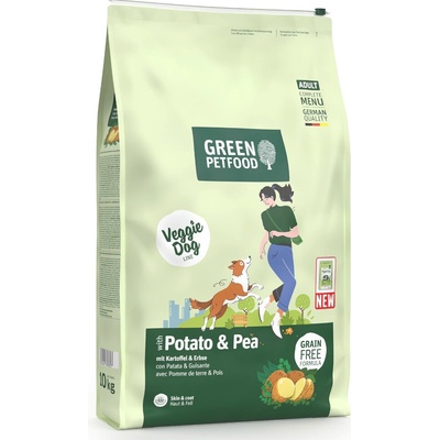 Green Petfood VeggieDog Grainfree Potato & Pea 2 x 10 kg