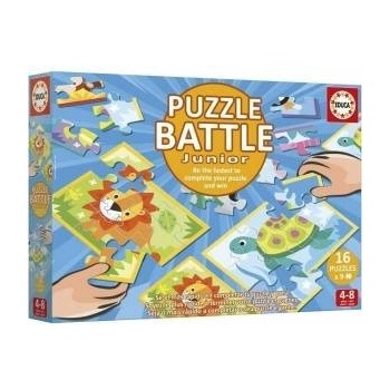 Educa Пъзел Educa Battle Jr Animales 144 Части