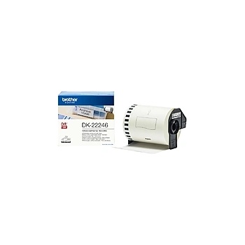 Brother DK-22246 Continuous Paper Label Roll - Black on White, 103mm wide (DK22246)