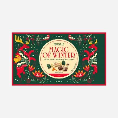 Pergale Magic of Winter Box of Caramel pralinky karamel 180 g