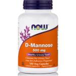 NOW Хранителна добавка за прочистване на пикочните пътища , Now Foods D Mannose 500mg (120 caps)