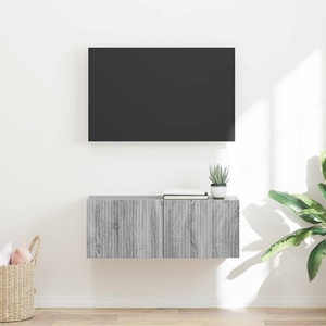 vidaXL TV стенен шкаф 78, 5 x 30 x 29, 5 cm Сив Сонома (892221)