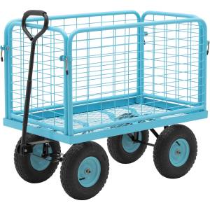 hillvert Градинска количка - 400 кг - подвижни странични релси HT-TWIN-400 (HT-TWIN-400)
