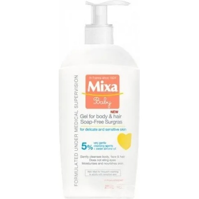 Mixa Baby Бебешки душ гел за коса и тяло 250мл