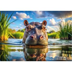 Dino - Puzzle Cute hippo - 500 piese