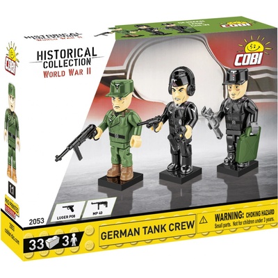 Cobi 2053 3 figurky s doplňky Němečtí tankisté – Zboží Mobilmania