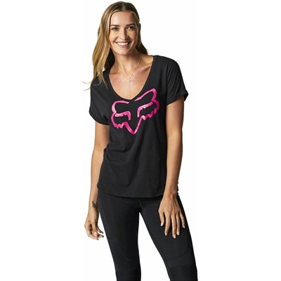 Fox Boundary dámske tričko s krátkym rukávom BLACK PINK