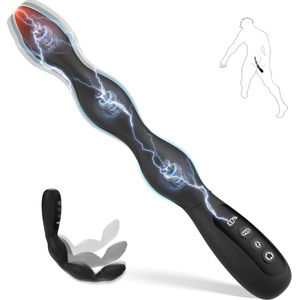 SuperLove E-Stim Anal Beads Vibrator Black