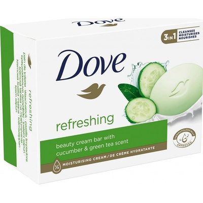 Dove Refreshing uhorka a zelený čaj toaletní mydlo 90 g