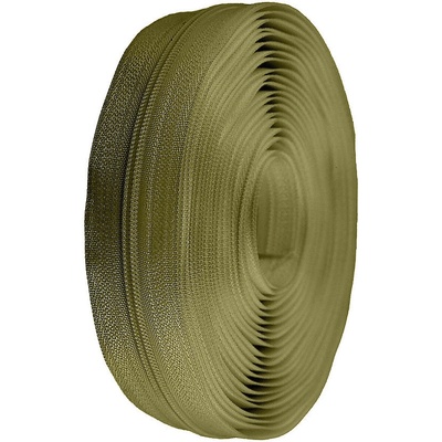 Prima-obchod Zip spirálový No 3 metráž, barva 263 zelená khaki