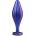 Blush Novelties Anal Adventures Matrix Wavy Bling Plug Sapphire