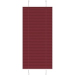 vidaXL Плисирана щора, бордо червена, 55x100 см, ширина на плата 54, 4 см, полиестер (4015219)