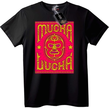 NOONEBRAND Тениска Борец Mucha Lucha - M, Black