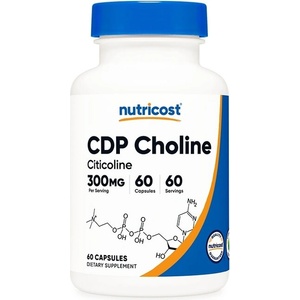Nutricost Нервна система - Цитиколин (CDP Choline), 300 mg x 60 капсули Nutricost (00875 (204101) NC)