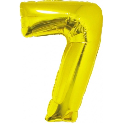Balon foliový číslice 7 zlatá 85 cm