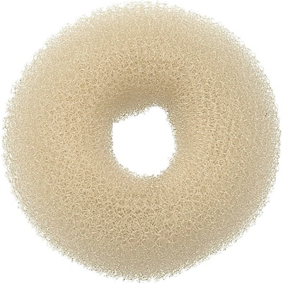 Okrúhla výplň do drdolu Sibel - krémová, 8 cm (9503010)