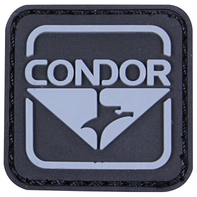 CONDOR OUTDOOR Nášivka CONDOR 3x3 PVC ČIERNA