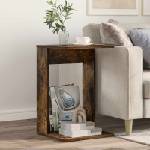 vidaXL Странична маса Димян дъб 40 x 38 x 62, 5 см Инженерна дървесина (8000368)