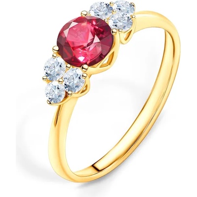 SAVICKI Годежен пръстен Fairytale: злато, рубин