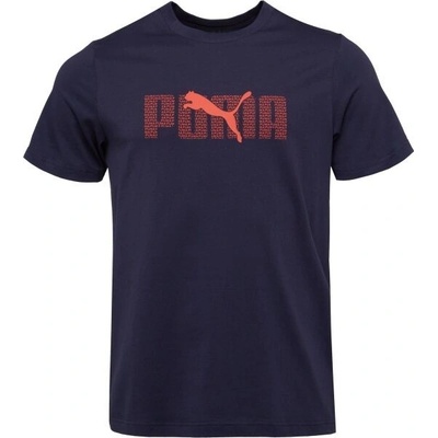 Puma Essentials LOGO LAB TEE pánské triko tmavě modrá – Zboží Dáma