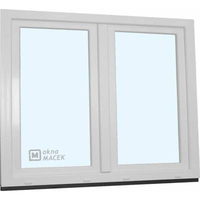 KNIPPING Plastové okno - 70 AD, 1500x1200 mm, O+OS klapačka, bílá