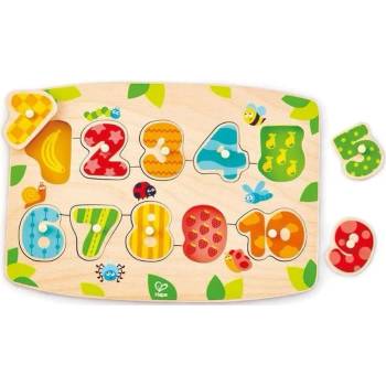 Hape Дървена играчка HaPe International - Пъзел с цифри (H1404)