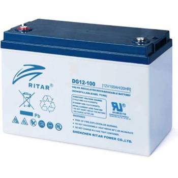 Ritar Оловна гелова батерия RITAR (DG12-100), 12V, 100Ah, F12/M8, (RITAR-DG12-100)