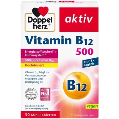Doppelherz Aktiv Витамин B12, 500 g, 30 таблетки