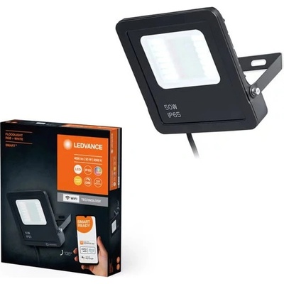 LED прожектор Ledvance SMART+ Wifi RGB+W, 50W, 3000lm, 3000K, IP65, за стена, димируем