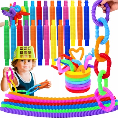 Kruzzel 19741 naťahovacie trubičky antistres 16,5 - 51 cm 20 ks