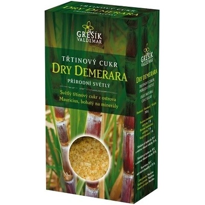 Grešík Cukor Dry Demerara trstinový prírodný svetlý 300 g