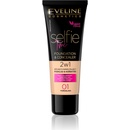 Eveline Cosmetics Selfie Time Make-up a korektor 2 v 1 01 porcelain 30 ml