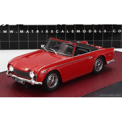 Matrix scale models Triumph Tr5 Cabriolet Open 1967 Red 1:43