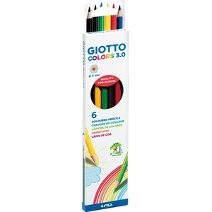 GIOTTO Colors 3.0 Комплект цветни моливи Смес 6 бр (F276800)