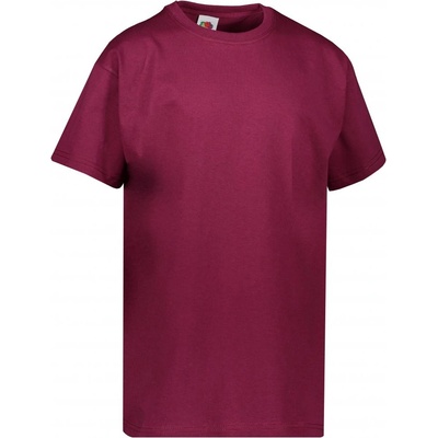 Fruit Of The Loom tričko kids Valueweight T Burgundy