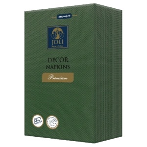  Цветни плътни салфетки 1/8 Premium 33/40 -зелено (1/964334)