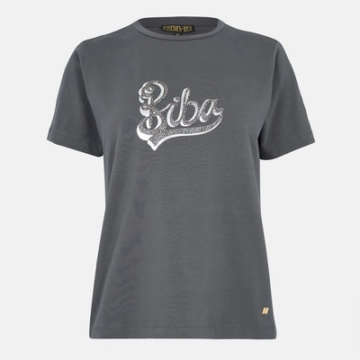 Biba Тениска Biba Logo T-Shirt - Grey Leo