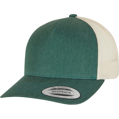 Flexfit 6506 Retro Trucker 5 panelová COT556506d9599-green/beige Zelená/béžová