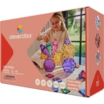 Cleverclixx Магнитен строителен комплект Geo Pack Pastel - 45 бр (CLEVER_CC-1012)
