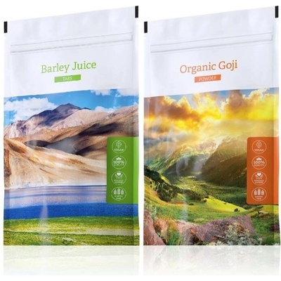 Energy Barley Juice tabs 200 tablet + Organic Goji powder 100 g
