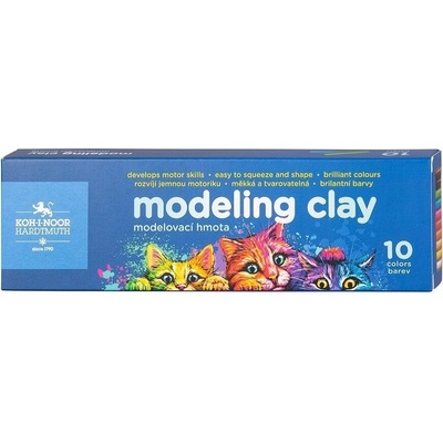 KOH-I-NOOR Set of Modelling Clay Пластилин за деца (01315S1010KS)