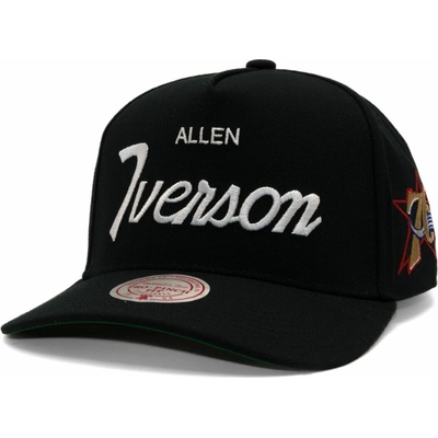 Mitchell & Ness Player Script Hwc NBA Philadelphia 76Ers Allen Iverson Black