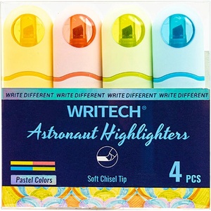  Текстмаркер Writech Pastel, блистер 4 цвята (33755-А)